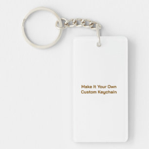 Op maat 3,8 cm x 7 cm sleutelhanger