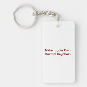 Op maat 3,8 cm x 7 cm sleutelhanger