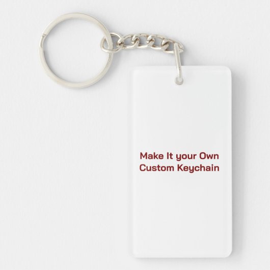 Op maat 3,8 cm x 7 cm sleutelhanger (Voorkant)