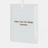 Op maat 7,62 cm glas ornament (Voorkant links)