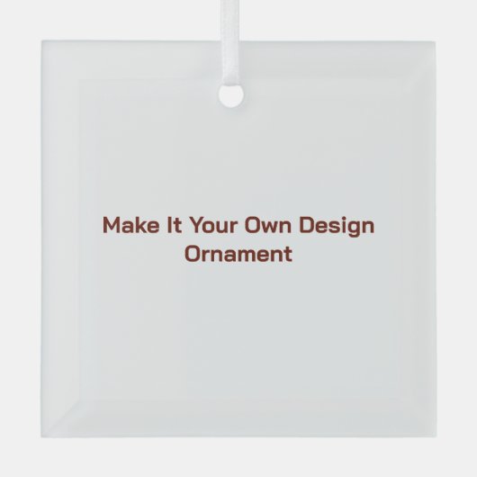 Op maat 7,62 cm glas ornament (Voorkant)
