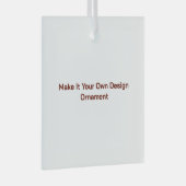 Op maat 7,62 cm glas ornament (Voorkant Rechts)