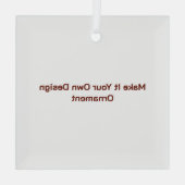 Op maat 7,62 cm glas ornament (Achterkant)