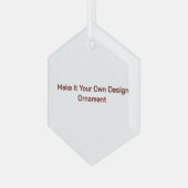Op maat 7,62 cm glas ornament (Voorkant links)