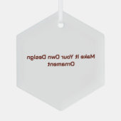 Op maat 7,62 cm glas ornament (Achterkant)
