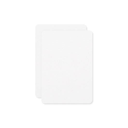 Op maat 89 mm x 127 mm afgerond halfglans hoogwaar kaart (Voorkant / Achterkant in situ)