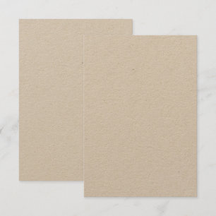 Op maat 8,9 cm x 12,7 cm Kraft   Milieuvriendlijke Kaart