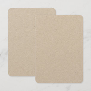 Op maat 8,9 cm x 12,7 cm Kraft uitnodigingen afger