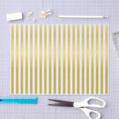 Op maat bedrukt goud effect gestreepte tissue pape tissuepapier (Craft)