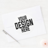 Op maat bedrukt logo klein bedrijf gepersonaliseer ronde sticker (Envelop)