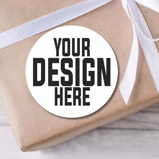 Op maat bedrukt logo klein bedrijf gepersonaliseer ronde sticker