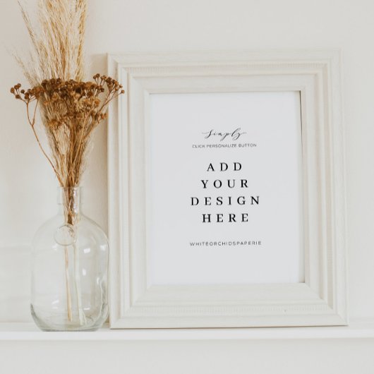 Op maat bedrukt uithangbord 20x25 cm poster