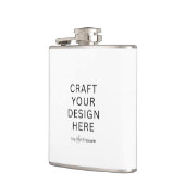 Op maat bedrukte fles – Upload uw eigen ontwerp Heupfles (Links)