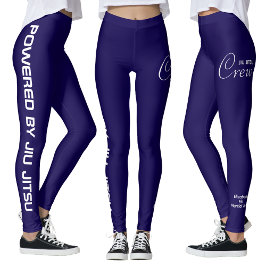 Op maat bedrukte Jiu Jitsu Crew Blue Spats Leggings
