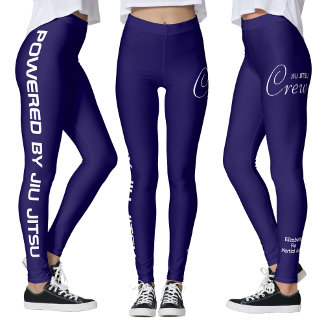 Op maat bedrukte Jiu Jitsu Crew Blue Spats Leggings