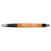 Op maat bedrukte oranje pen bedrijf logo promotion (Voorkant)