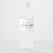 Op maat bedrukte potlabel Waterdichte wikkelsticke Waterfles Etiket (Voorkant)