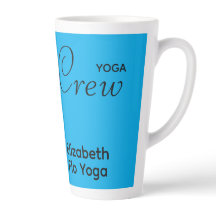 Op maat bedrukte Yoga Crew Azure Blauwe