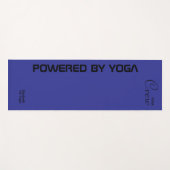 Op maat bedrukte yoga crew deep blue yogamat (Voorkant (horizontaal))