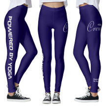 Op maat bedrukte yoga crew donkerblauw
