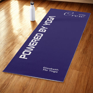 Op maat bedrukte Yoga Crew Donkerblauw Yogamat