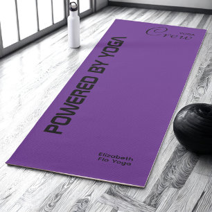 Op maat bedrukte Yoga Crew Royal Paars Yogamat