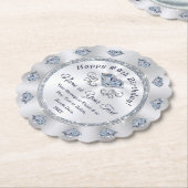 Op maat beschikbare Onderzetters, Verjaardag, Jubi Kartonnen Onderzetters (Gekanteld)