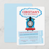 OP MAAT BESTELDE uitnodiging voor Christian's 4de (Voorkant / Achterkant)