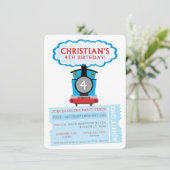 OP MAAT BESTELDE uitnodiging voor Christian's 4de (Staand voorkant)