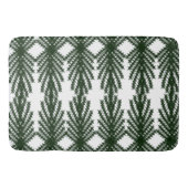 Op maat bosgroene pijnboom abstract patroon badmat (Voorkant)