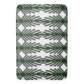 Op maat bosgroene pijnboom abstract patroon badmat (Voorkant Verticaal)