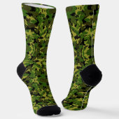 Op maat camouflage whitetail bemanning sokken (Gebogen)