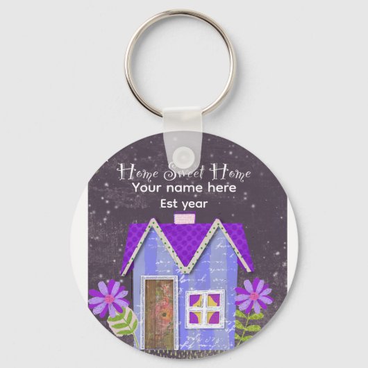 Op Maat De Handtekening Whimsy (Roze & Turkoois) S Sleutelhanger (Voorkant)
