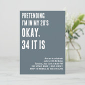 OP MAAT DOEN ALSOF IK IN MIJN TWINTIGJARIGE VERJAA KAART (Staand voorkant)