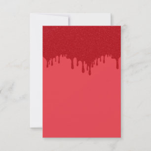 Op maat druppelende Tomaat Rood Plat Kaart