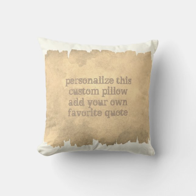 op maat een waterverf met quotaskussens toevoegen kussen (Voorkant)