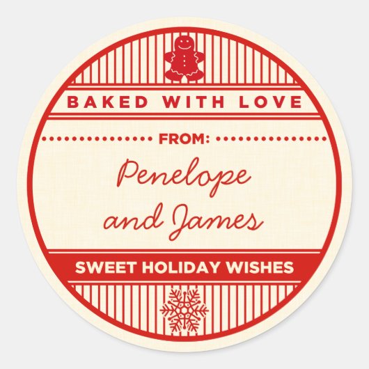 Op maat gebakken met liefde Stickers (Voorkant)