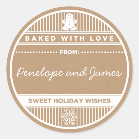 Op maat gebakken met liefde Stickers (Voorkant)