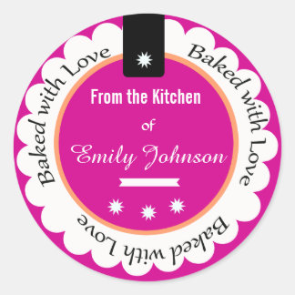 Op maat gebakken met liefde Stickers geschenk Labe