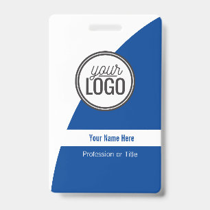 Op maat gebogen ColorBlock donkerblauw professione Badge