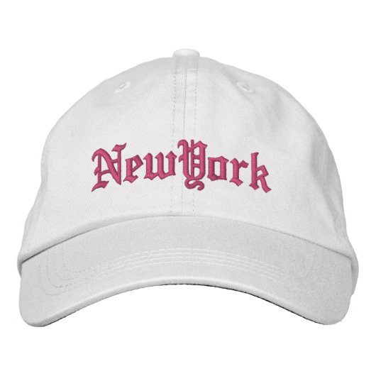 Op maat geborduurd New York Geborduurde Pet (Voorkant)