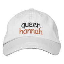 Op maat geborduurde "Koningin" naam