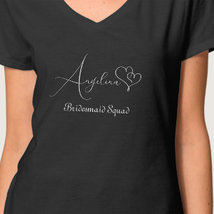 Op Maat Gedrukt Batchelorette Troep Minimalistisch T-shirt