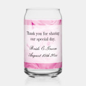 Op maat gedrukt blik glas voor bruiloft (Voorkant)