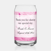 Op maat gedrukt blik glas voor bruiloft (Achterkant)