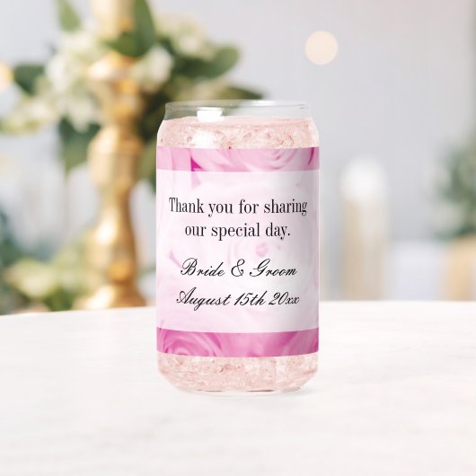 Op maat gedrukt blik glas voor bruiloft (Insitu (Huwelijk))