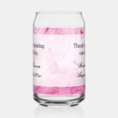 Op maat gedrukt blik glas voor bruiloft (Rechts)