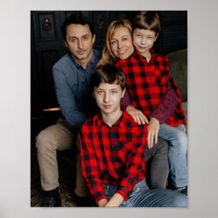 Op maat gedrukt portret – Persoonlijke foto kunstw Poster