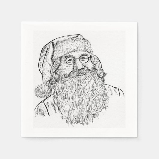 Op maat gedrukt Sinterklaas Servet (Voorkant)
