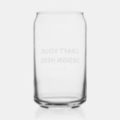 Op Maat Gedrukt – Upload Uw Eigen Ontwerp Blikvorm Glas (Achterkant)